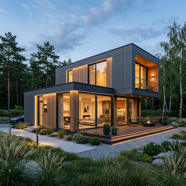 Компактная модерн-дача 60 кв.м