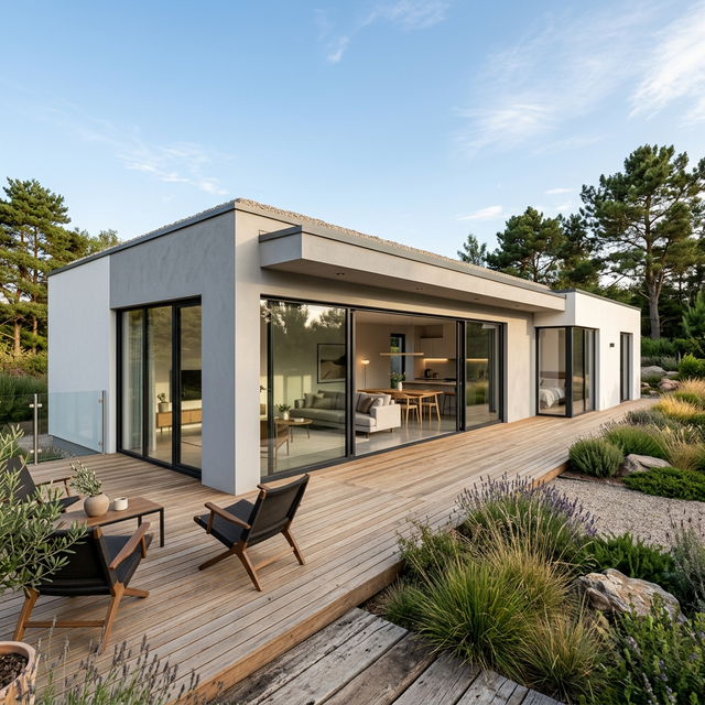 Широкий дом на два гаража 190 кв.м