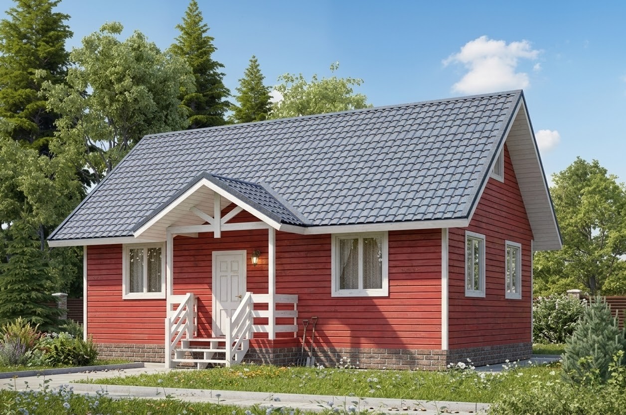 Каркасный дом 62 кв.м 6х9